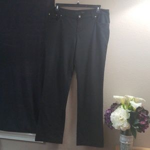 Casual jean-style black dress pants